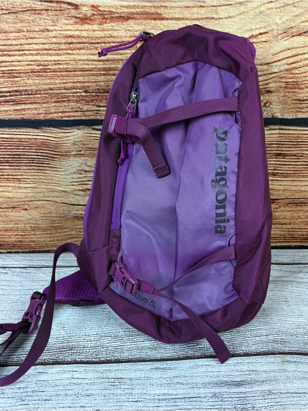 Patagonia Ikat Purple 8L Atom Sling Bag Backpack